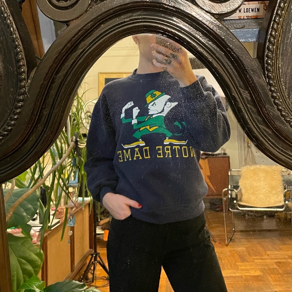 Rare vintage Notre Dame crew neck sweatshirt in perfect condition